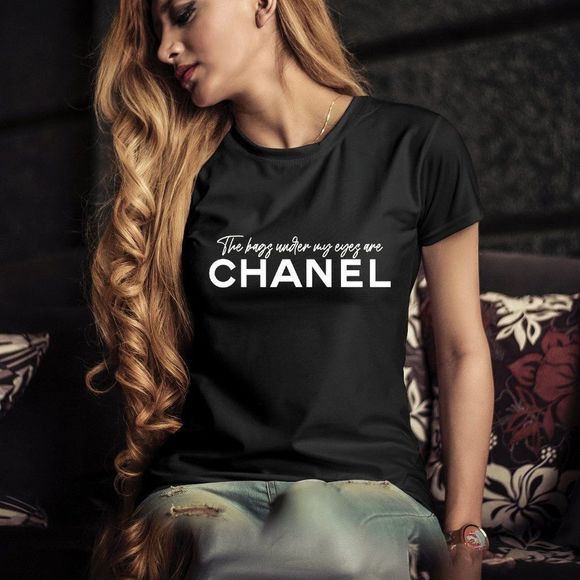 The bags under my eyes are chanel Graphic T-shirt - Picture 4 of 7